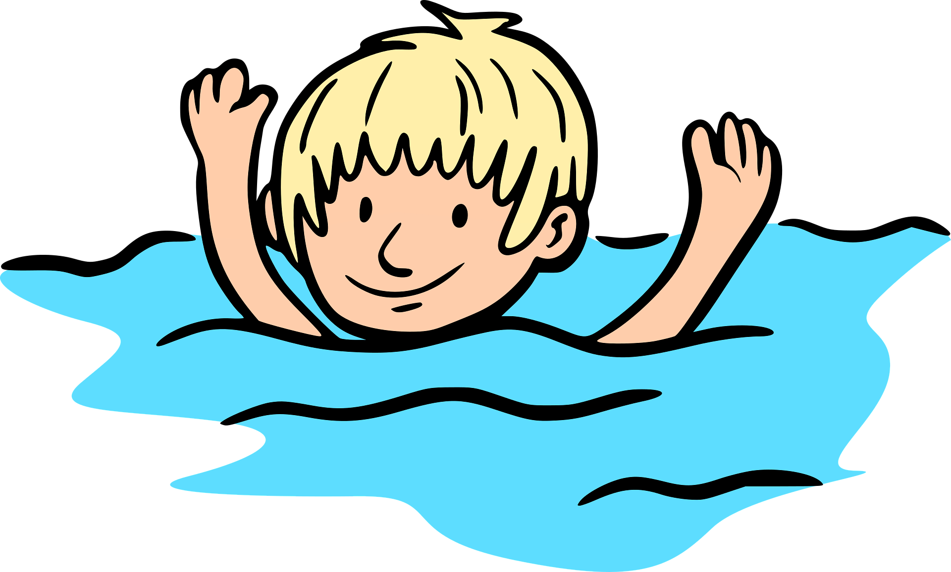 Schwimmendes Kind Schwimmendes Kind
